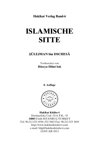 ISLAMISCHE SITTE