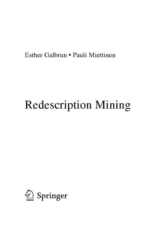 Redescription Mining