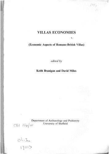 The economies of Romano-British villas