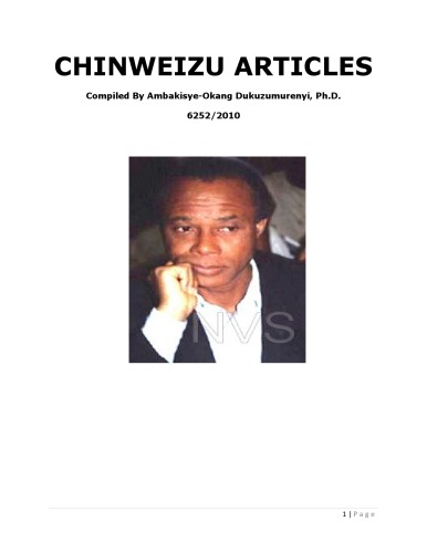 Chinweizu Articles