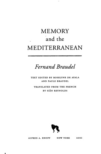 Memory and the Mediterranean