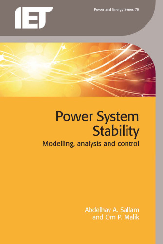 Power System Stability: Modelling, Analysis and Control