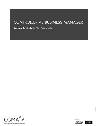 CONTROLLER AS BUSINESS MANAGER