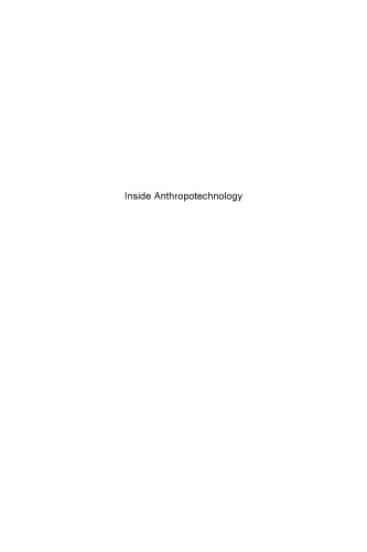 Inside anthropotechnology : user and culture centered experience