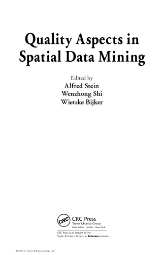 Quality Aspects in Spatial Data Mining