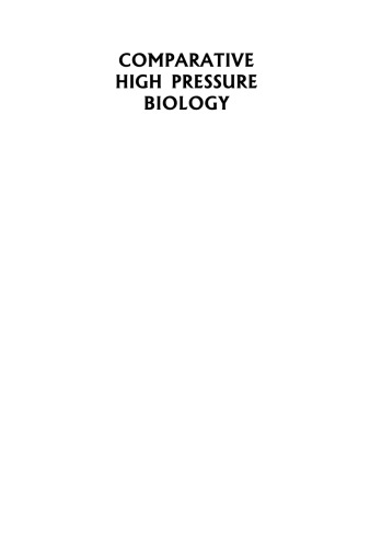 Comparative High Pressure Biology