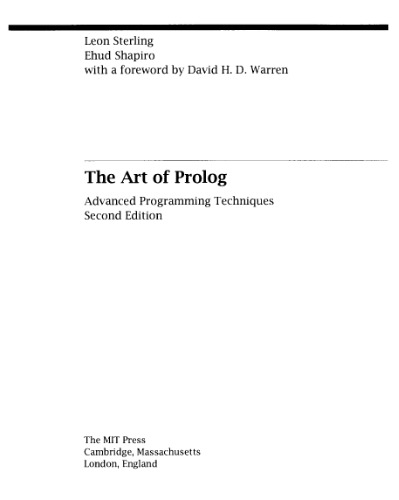 The art of Prolog