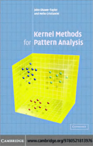 Kernel Methods for Pattern Analysis