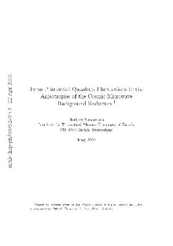 From Primordial Quantum Fluctuations to the Anisotropies of CMBR