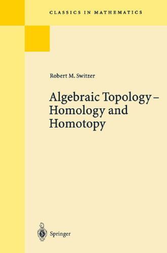  Algebraic Topology — Homotopy and Homology