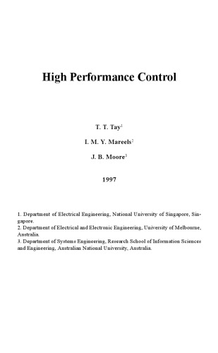 High Performance Control