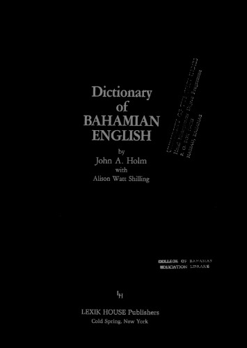 Dictionary of Bahamian English