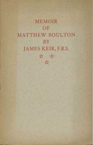 Memoir of Matthew Boulton