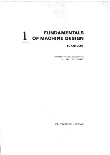 Fundamentals of machine design