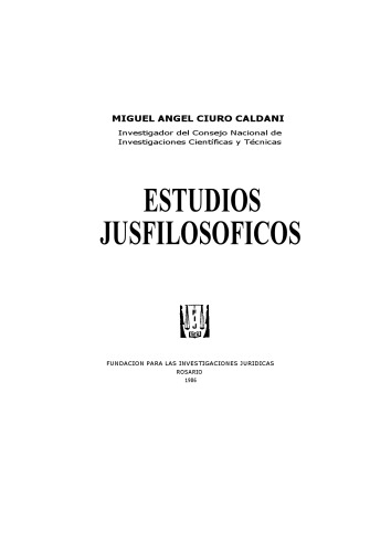 Estudios Jusfilosoficos