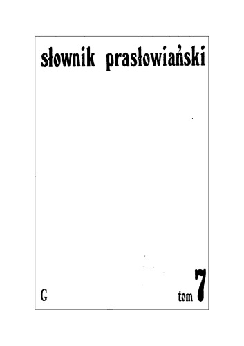 Słownik prasłowiański