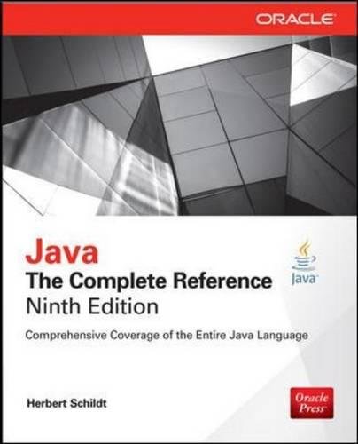 Java : the complete reference, ninth edition