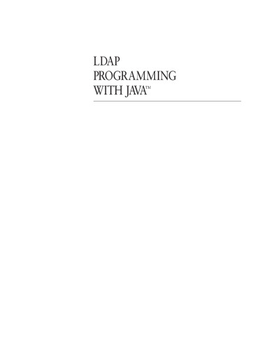 LDAP Programming with Java¿