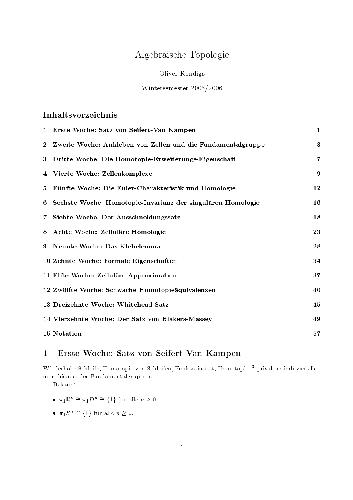 Algebraische Topologie 005