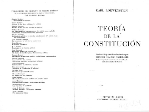 Teoría de la Constitución