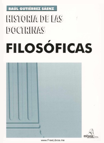 Historia de las doctrinas filosóficas