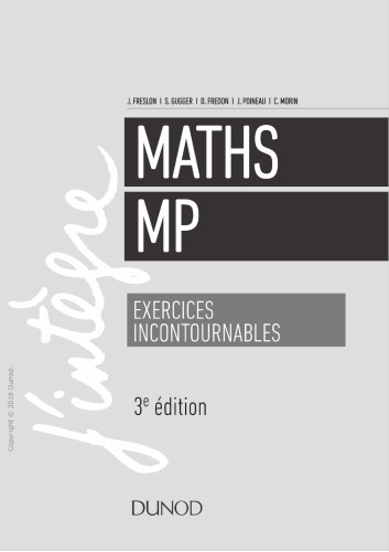 Mathematiques Exercices incontournables (MP)