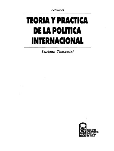 Teoria y práctica de la politica internacional