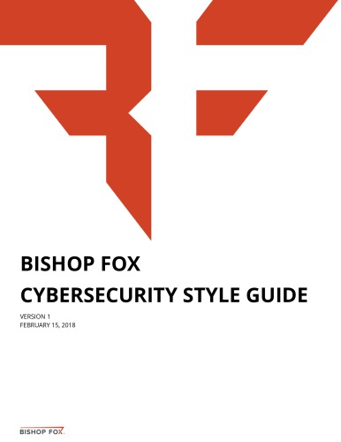 Bishop Fox Cybersecurity Style Guide