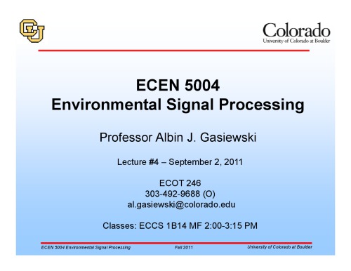 A J Gasiewski statistical signal processing notes4