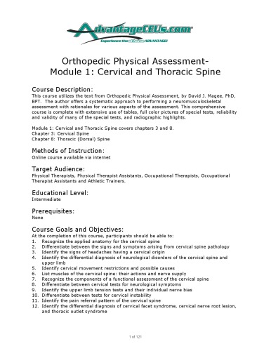 Cognitive and Perceptual RehabModule 1: Overview/General Considerations for Intervention