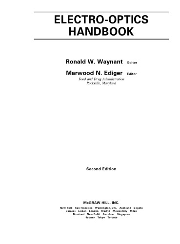 Electro-Optics Handbook