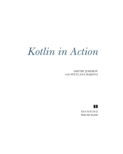 Kotlin in action