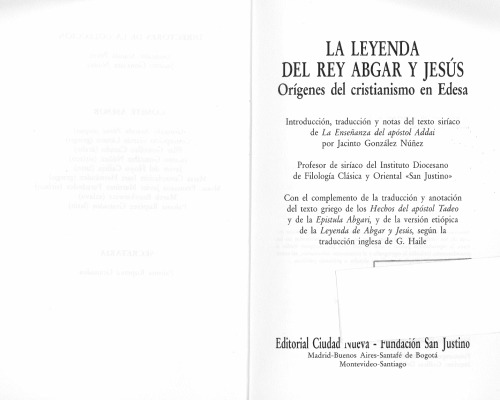 LA LEYENDA DEL REY ABGAR Y JESUS