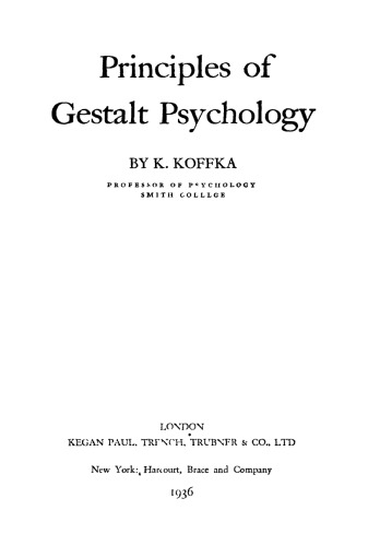 Principles of Gestalt Psychology