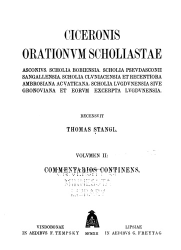 Ciceronis orationum scholiastae