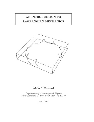 An Introduction to Lagrangian Mechanics