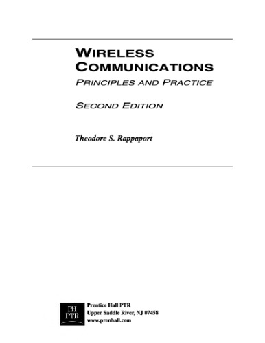 Wireless Communications: Principles and Practice