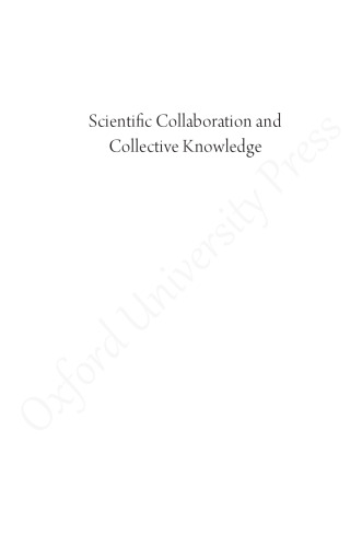 Scientific Collaboration and Collective Knowledge