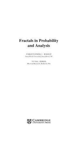 Fractals in Probability and Analysis