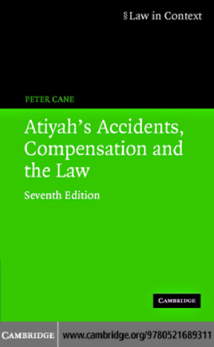 Atiyah's accidents, compensation and the law