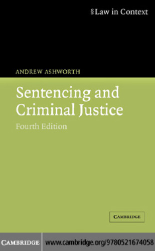 Sentencing and criminal justice