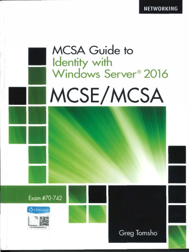 MCSA Guide to Identity with Windows Server 2016, Exam 70-742