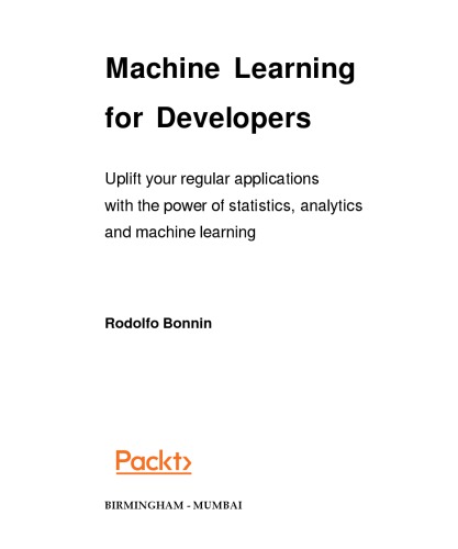 Machine Learning for Developers