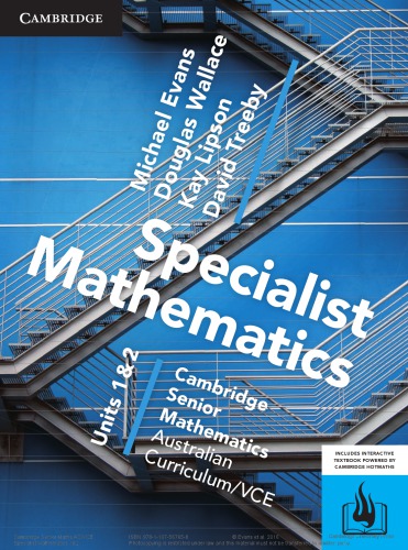 Cambridge senior Specialist Mathematics Units 1&2