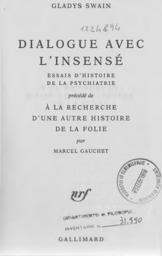 Dialogue avec l’insensé