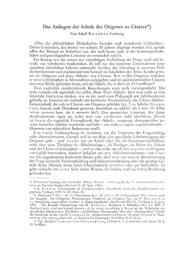 Das Anliegen der Schule des Origenes zu Cäsarea: MTFLZ 19 (1968), 162-203, Origen of Alexandria