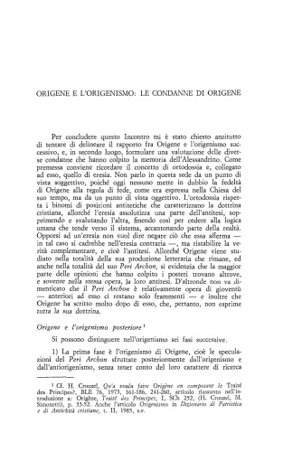 Origene e l’origenismo.  - 1986 - Augustinianum 26 (1-2):295-303, Origen of Alexandria