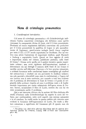 Note di cristologia pneumatica. - 1972 - Augustinianum 12 (2):201-232, Origen of Alexandria