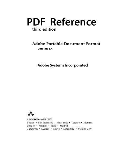 PDF Reference Version 1.4