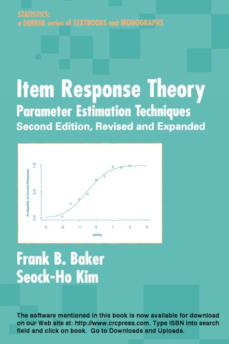 Item Response Theory : Parameter Estimation Techniques, Second Edition